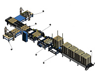 Полуавтоматическая линия для сборки европоддонов SF-9031